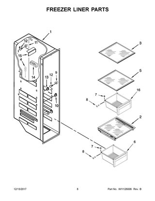 Part Location Diagram of W11130204 Whirlpool COVER