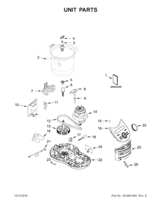 Part Location Diagram of W10803184 Whirlpool FOOT