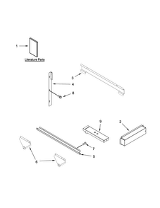 Oven Parts Diagram and Parts List for KMBP100ESS00  KitchenAid Microwave