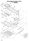 REFRIGERATOR SHELF PARTS Diagram and Parts List for KBLC36FMS00  KitchenAid Refrigerator