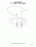 HEATER PARTS Diagram and Parts List for KUDE60FVBL3  KitchenAid Dishwasher