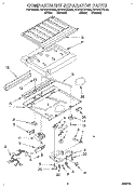 COMPARTMENT SEPARATOR Diagram and Parts List for RT14VKYDW00  Roper Refrigerator
