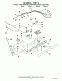 CONTROL PARTS Diagram and Parts List for ED5LVAXWB02  Whirlpool Refrigerator