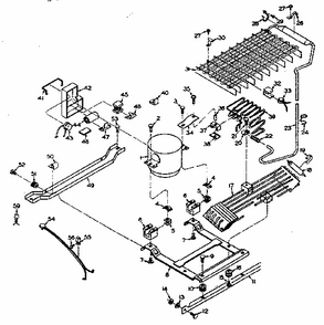 Unit Parts Diagram and Parts List for 106T16EL  Kenmore Refrigerator