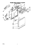 FRAME AND CONSOLE Diagram and Parts List for DU8700XY2  Whirlpool Dishwasher