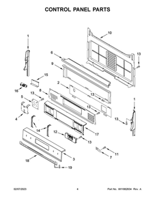 Part Location Diagram of W11563416 Whirlpool PANL-CNTRL