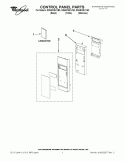 CONTROL PANEL PARTS Diagram and Parts List for GMH6185XVB0  Whirlpool Microwave