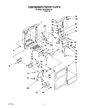 DISPENSER FRONT Diagram and Parts List for 3XARG485WP01  Whirlpool Refrigerator