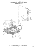 UPPER WASH AND RINSE Diagram and Parts List for KUDA220TWH2  KitchenAid Dishwasher
