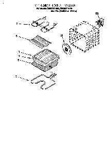 Internal Oven Diagram and Parts List for PBK1227  Whirlpool Wall Oven