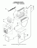ICEMAKER PARTS Diagram and Parts List for EB2SHKXVD02  Whirlpool Refrigerator