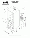 CABINET PARTS Diagram and Parts List for ITB19440Q01  Inglis Refrigerator
