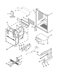 Part Location Diagram of W10622775 Whirlpool LIGHT