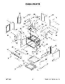Oven Parts Diagram and Parts List for KOCE500ESS22  KitchenAid Microwave Oven Combo