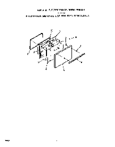Oven Door Diagram and Parts List for F9107*0  Roper Range