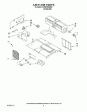 AIR FLOW PARTS Diagram and Parts List for KHMS1850SSS2  KitchenAid Microwave