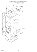 REFRIGERATOR LINER Diagram and Parts List for KSRP22KFAL01  KitchenAid Refrigerator