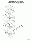 REFRIGERATOR SHELF PARTS Diagram and Parts List for GSS30C7EYY00  Whirlpool Refrigerator