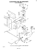 MAGNETRON AND AIRFLOW Diagram and Parts List for RM278BXP0  Whirlpool Microwave Oven Combo