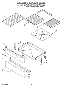 DRAWER & BROILER PARTS Diagram and Parts List for GR673LXSB2  Whirlpool Range