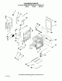 CHASSIS PARTS Diagram and Parts List for GGE390LXB01  Whirlpool Range