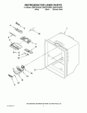 REFRIGERATOR LINER PARTS Diagram and Parts List for GB9FHDXWS00  Whirlpool Refrigerator