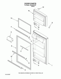 DOOR PARTS Diagram and Parts List for I8RXCGFXQ01  Inglis Refrigerator