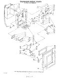 DISPENSER FRONT Diagram and Parts List for ED25SMXRWR2  Whirlpool Refrigerator