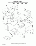 CHASSIS PARTS Diagram and Parts List for KERS205TBL2  KitchenAid Range