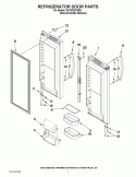 REFRIGERATOR DOOR PARTS Diagram and Parts List for KFCS22EVMS5  KitchenAid Refrigerator