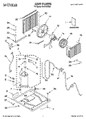 UNIT PARTS Diagram and Parts List for CAH12WRR0  Crosley Air Conditioner