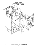 LINER Diagram and Parts List for ET18GKXXN00  Whirlpool Refrigerator