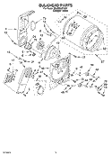 SECTION Diagram and Parts List for 3HLER5437JQ1  Whirlpool Dryer