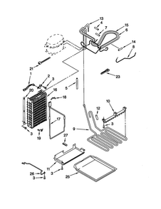 Lower Unit And Tube Diagram and Parts List for KSSP36QGT00  KitchenAid Refrigerator