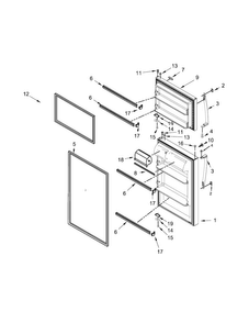 Part Location Diagram of LW10573334 Whirlpool DOR-FIP