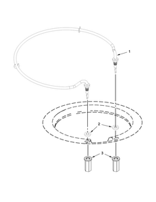 Heater Parts Diagram and Parts List for KUDE48FXSP6  KitchenAid Dishwasher
