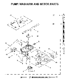 Part Location Diagram of W11462455 Whirlpool Pump Base