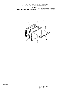 Oven Door Diagram and Parts List for F4057W0  Roper Range