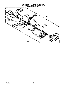 Wiring Harness Diagram and Parts List for MS3080XY0  Whirlpool Microwave