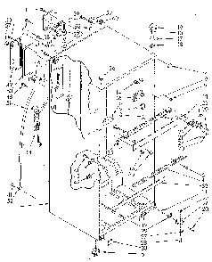Cabinet Diagram and Parts List for ET14JKXSN02  Whirlpool Refrigerator