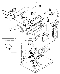 Top And Console Diagram and Parts List for LG5701XSN0  Whirlpool Dryer