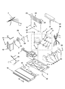 Unit Parts Diagram and Parts List for KBLS20ETSS11  KitchenAid Refrigerator