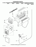 ICEMAKER PARTS Diagram and Parts List for WSF26D4EXA02  Whirlpool Refrigerator