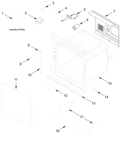 Oven Parts Diagram and Parts List for KODC504PPS03  Whirlpool Wall Oven
