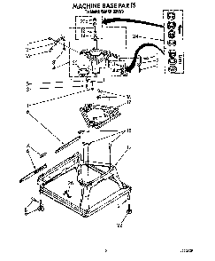 Machine Base Diagram and Parts List for 6MAX5133VW0  Whirlpool Washer