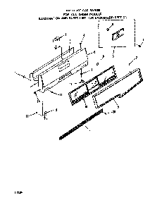 Backguard Diagram and Parts List for 1265*0A  Roper Range