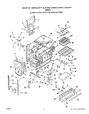 OVEN BODY Diagram and Parts List for N9457X0  Roper Range