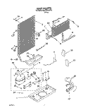 UNIT Diagram and Parts List for 3XARG468WP00  Whirlpool Refrigerator