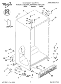 CABINET, LITERATURE Diagram and Parts List for ED20TKXFN05  Whirlpool Refrigerator
