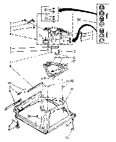 Machine Base Diagram and Parts List for LA9800XSN2  Whirlpool Washer